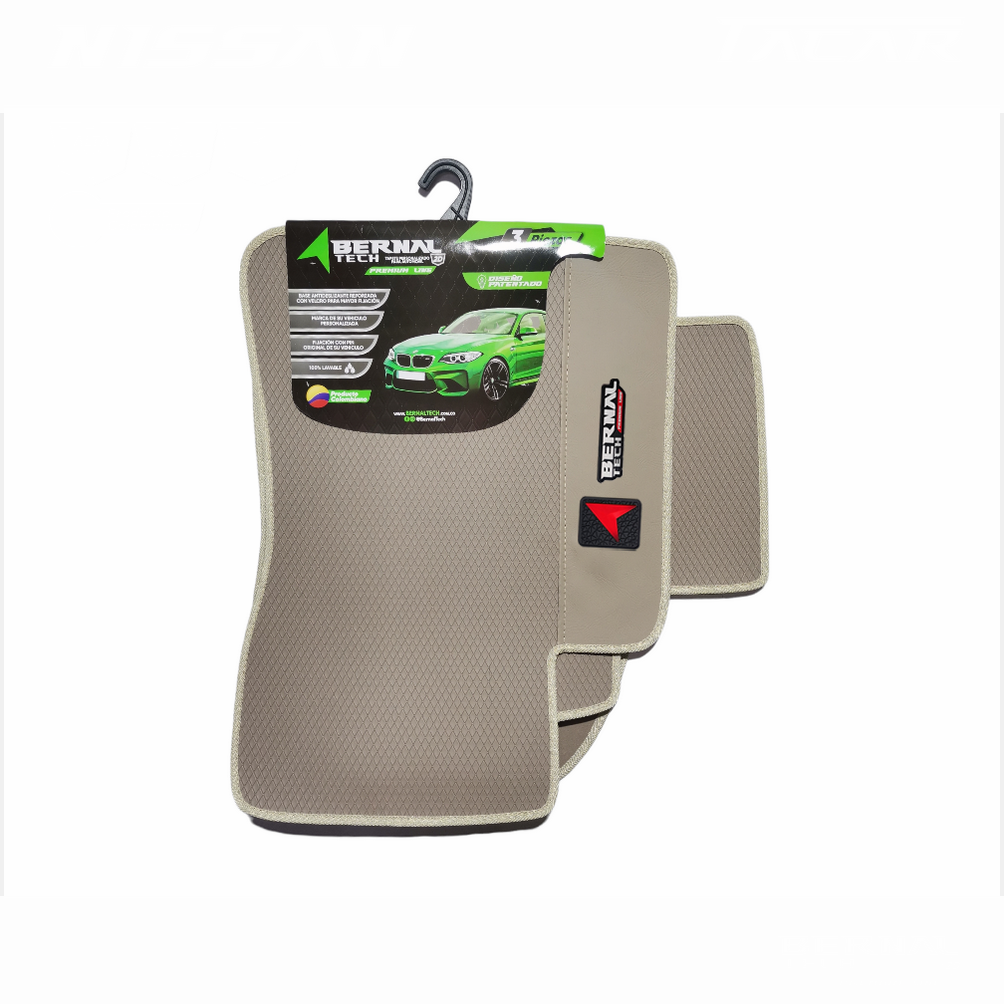 TAPETE PARA CARRO TACAR PREMIUM NISSAN TIIDA BEIGE