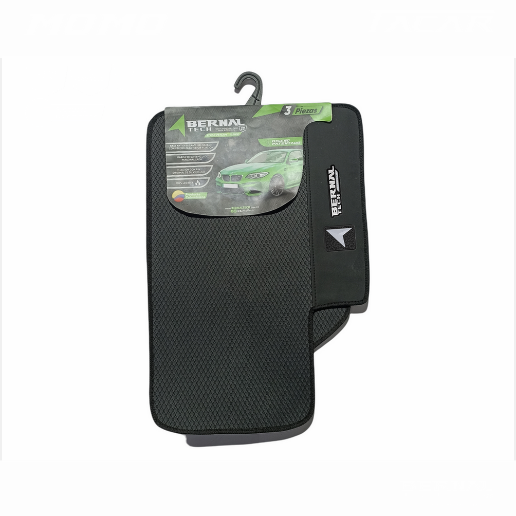 TAPETE PARA CARRO TACAR PREMIUM UNIVERSALES MOMO VERDE