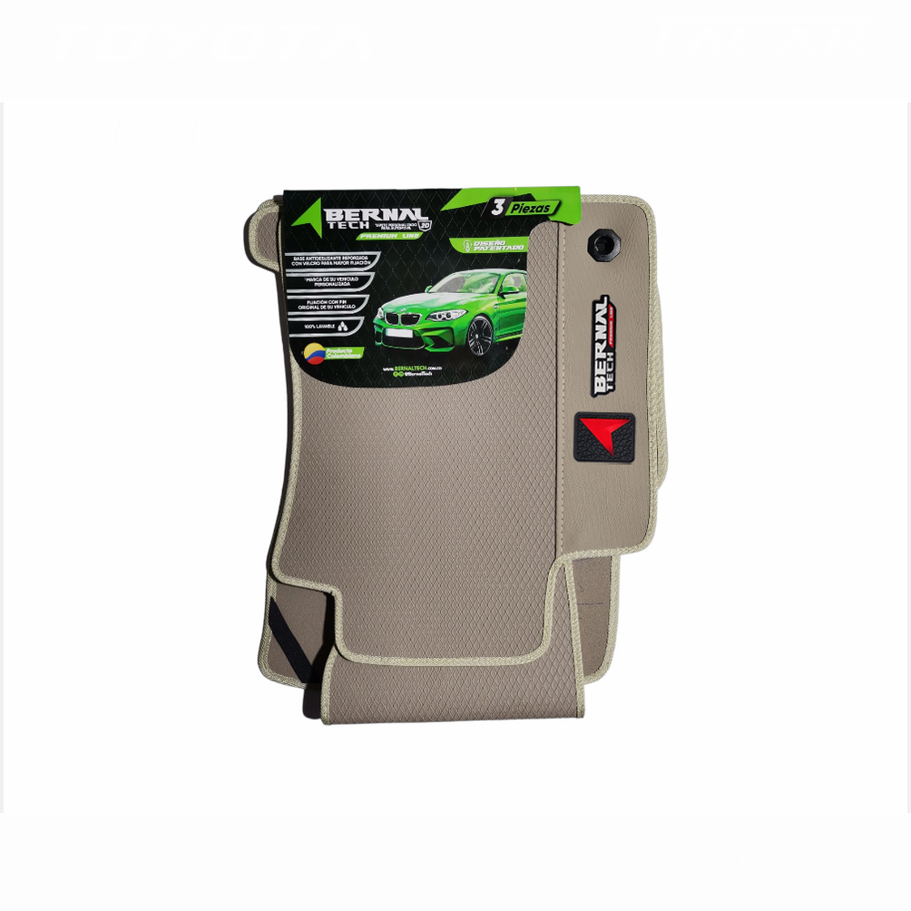 TAPETE PARA CARRO TACAR PREMIUM TOYOTA PRADO TX-L SIN EXTINTOR BEIGE