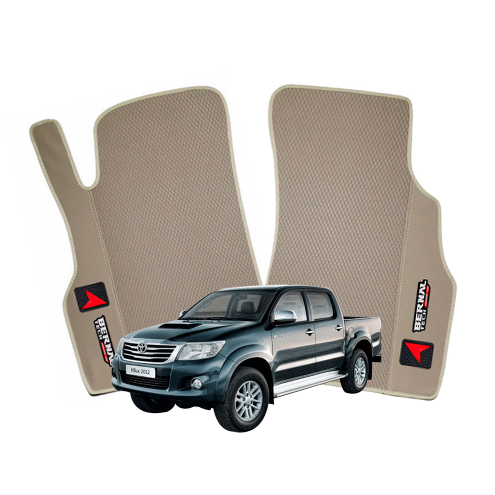 TAPETE PARA CARRO TACAR PREMIUM TOYOTA HILUX VIGO 2007-2015 BEIGE